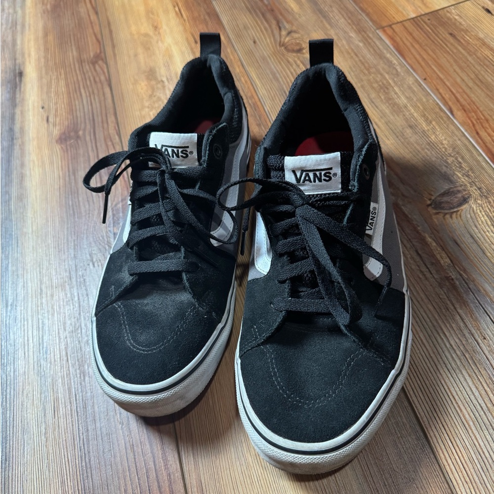 Black white and grey men’s vans